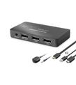 HADRON HDX1426 DisplayPort KVM Switch 2 Console USB Port 2 DisplayPort Siyah