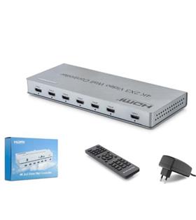 HADRON HDX1435 HDMI Video Wall Controller Kumandalı 4K 6 Ekran Gri Hdmı Switch Ve Çoklayıcı