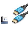Hadron NODAR ND4055 HDMI 2.0 Kablo 4K 60 Hz OD 8.0 mm 20 m Siyah Mavi Görüntü Aktarıcılar