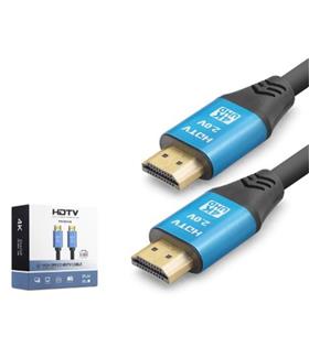 Hadron NODAR ND4056 HDMI 2.0 Kablo 4K 60 Hz OD 8.0 mm 25 m Siyah Mavi Görüntü Aktarıcılar