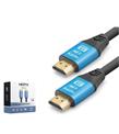 Hadron NODAR ND4057 HDMI 2.0 Kablo 4K 60 Hz OD 8.0 mm 30 m Siyah Mavi Görüntü Aktarıcılar