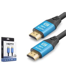 Hadron NODAR ND4051 HDMI 2.0 Kablo 4K 60 Hz OD 8.0 mm 3 m Siyah Mavi Görüntü Aktarıcılar