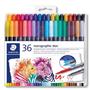 Steadtler MarsGraphic Duo Fırçalı keçeli Kalem 1.0-6.0mm 36 lı