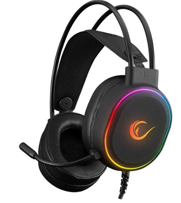 Rampage RM-K77 Vıpera Siyah USB 7.1 Version RGB Ledli Gamin Oyuncu Kulaklığı Kulaküstü Kulaklık