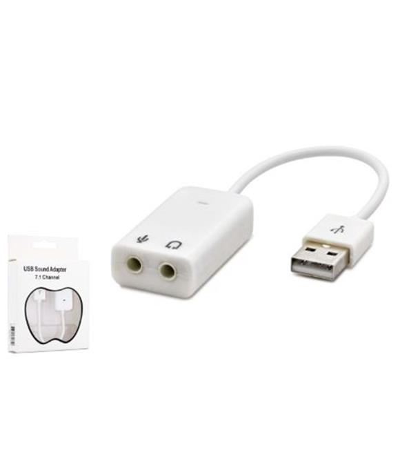 Nodar HADRON HDX5263 USB Harici Ses Kartı 7.1 Beyaz USB Aksesuarları