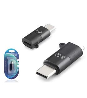 Nodar HADRON HDX1085 Type-C Lightning Kulaklık Mikrofon Ses Adaptörü Siyah Çevirici Ve Konnektörler