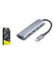 Hcs HADRON HDX7895 Type-C 3.2 Gen2 PD Hub 5 Port 10 Gbps 100W Gri Çevirici ve Konnektörler