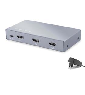 HADRON HDX1431 HDMI Splitter EDID 8K 60 Hz 1 Giriş 2 Çıkış Gri Hdmı Switch Ve Çoklayıcı