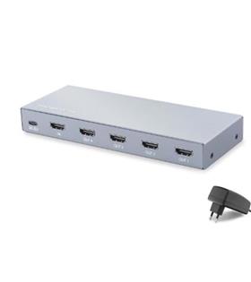 HADRON HDX1429 HDMI Splitter EDID 4K 60 Hz 1 Giriş 4 Çıkış Gri Hdmı Switch Ve Çoklayıcı