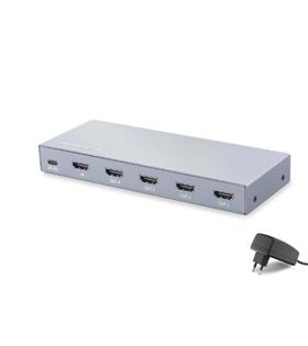 HADRON HDX1432 HDMI Splitter EDID 8K 60 Hz 1 Giriş 4 Çıkış Gri Hdmı Switch Ve Çoklayıcı