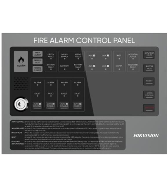 Hikvision HF-C104 4 Bölgeli Konvansiyonel Yangın Alarm Paneli Alarm Sistemleri