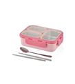 Vagonlife XC-7097 620ml Pembe Çelik Beslenme Kutusu Beslenme Çantaları