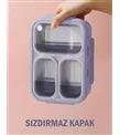 Vagonlife XC-7097 620ml Lila Çelik Beslenme Kutusu Beslenme Çantaları
