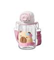 Vagonlife Diller D2582 650ml Çift Kullanım Pipetli Askılı Pembe Tritan Matara Mataralar