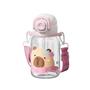 Vagonlife Diller D2582 650ml Çift Kullanım Pipetli Askılı Pembe Tritan Matara