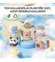 Vagonlife Diller D2582 650ml Çift Kullanım Pipetli Askılı Kahverengi Tritan Matara Mataralar