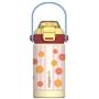 Vagonlife VGN1104 360ml Çift Kullanım Pipetli Sarı Çelik Matara