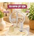 Vagonlife Diller D9363 490ml Çift Kullanım Pipetli Askılı Kırmızı Çelik Termos