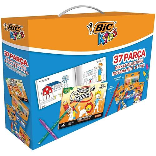 Bic Kids Dikkat Geliştirici Boyama Seti 37 Parça Okula Dönüş Kampanyası Boya Gereçleri
