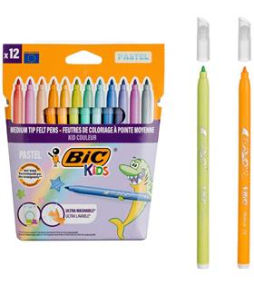 Bic Kıd Couleur Keçeli Kalem Pastel 12 Renk 520084 Keçeli Kalemler