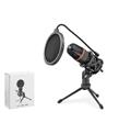 HADRON ME4USB Gaming Tripod Mikrofon Pop Filtreli Type-C 48kHz 16Bit Siyah
