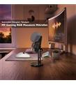 HADRON M9 Gaming RGB Masaüstü Mikrofon Pop Filtreli Type-C 48kHz 16Bit Siyah