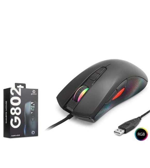 GOOD PRO G802 RGB Gaming Mouse 7200 DPI 8 Tuş 1000Hz Siyah
