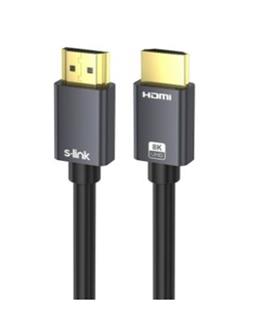 S-link SL-HM8K080 HDMI TO HDMI 80m v2.1 8K60 HZ 4K 120HZ Fiber Kablo Elektronik