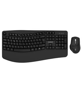 Everest KM-35 Comfy Siyah Kablosuz Ergonomik Q Multimedia Klavye + Mouse Set Avantaj Günleri