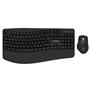 Everest KM-35 Comfy Siyah Kablosuz Ergonomik Q Multimedia Klavye + Mouse Set