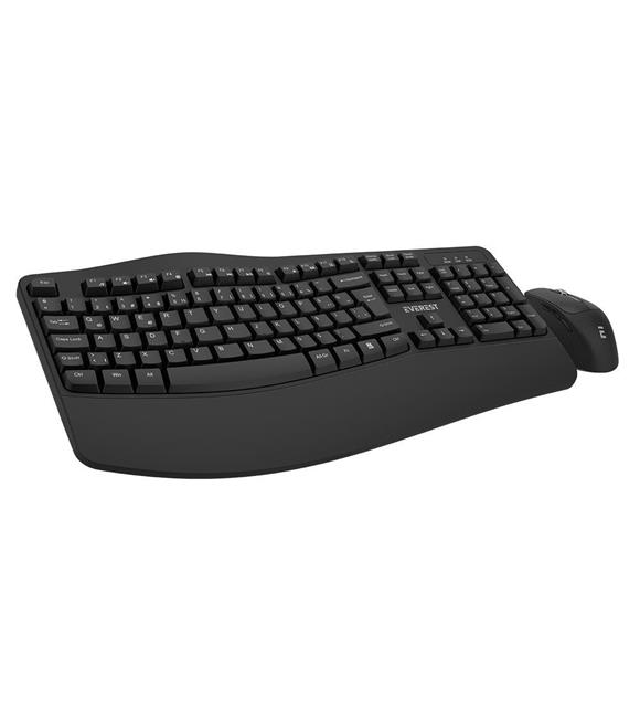 Everest KM-35 Comfy Siyah Kablosuz Ergonomik Q Multimedia Klavye + Mouse Set Klavye,Mouse Set