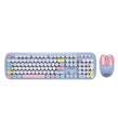 Everest KM-6284 WHISKER Renkli Tuşlu Mavi Kablosuz Q Klavye + Mouse Set Klavye,Mouse Set