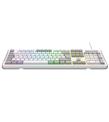 Everest KB-74 Beyaz-Gri USB Rainbow Aydınlatmalı Q Membrane Klavye