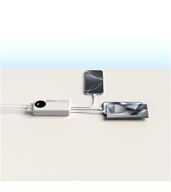 S-link IP-G220 20000mAh PD20W+QC3.0 Dahili Kablolu Beyaz LCD Taşınabilir Pil Şarj Cihazı Powerbank Taşınabilir Şarj Cihazları