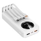 S-link IP-G220 20000mAh PD20W+QC3.0 Dahili Kablolu Beyaz LCD Taşınabilir Pil Şarj Cihazı Powerbank