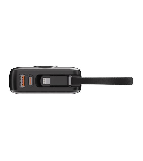 S-link G450 20000mAh PD45W+QC3.0 Dahili Kablolu Siyah LCD Taşınabilir Pil Şarj Cihazı Powerbank Taşınabilir Şarj Cihazları