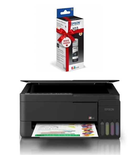 Epson EcoTank L3354 Wi-Fi + Tarayıcı + Fotokopi Renkli Çok Fonksiyonlu Tanklı Yazıcı Tanklı Yazıcılar