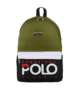 Cambridge Polo Club Preppy Sırt Çantası Yeşil Okul Çantaları