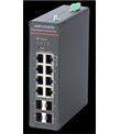 Hikvision DS-3T1512HP-SI-8P4F 8 Port+ 4 Port Gigabit Sfp 240W Endüstriyel Switch