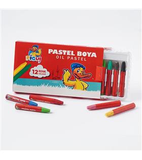 Pigui Pastel Boya 12 Renk PGKP-22 Ofis Ve Kırtasiye