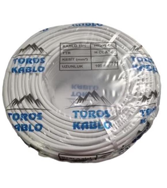 Toros Sinyal Kablo 3x1,5 Cca Beyaz (top-100 Mt) Kategori Dışı