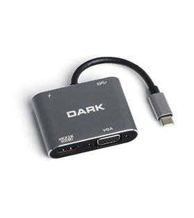 Hytech HY-USBC82 4K@30Hz Gri Metal 2xUSB3.0, 1xUSB Bilgisayar