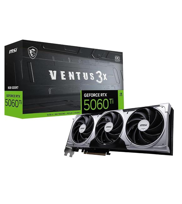 Msi RTX5060TI 8G Ventus 3X OC G506T-8V3C 128 Bit GDDR7 8 GB DX12 (3xdp 1xhdmi) Ekran Kartı