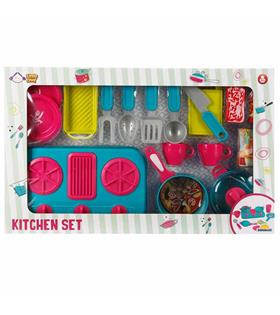 Sunman Little Chef Ocaklı Mutfak Seti 6923-3 Kız Oyuncak
