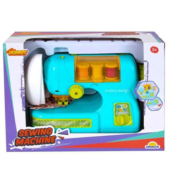 Sunman Hommy Ev Aleti Dikiş Makinesi Mavi XS-19001 Kız Oyuncak