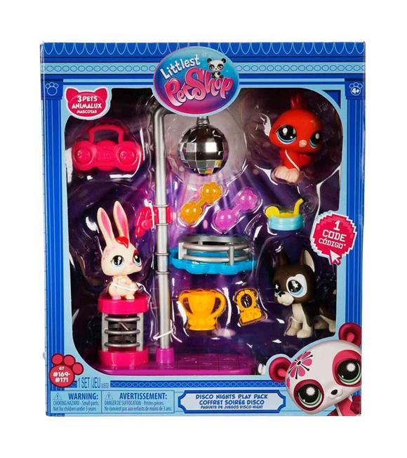 Sunman Littlest PetShop Figür Oyun Set Minişler Disco Nights 3 Kız Oyuncak