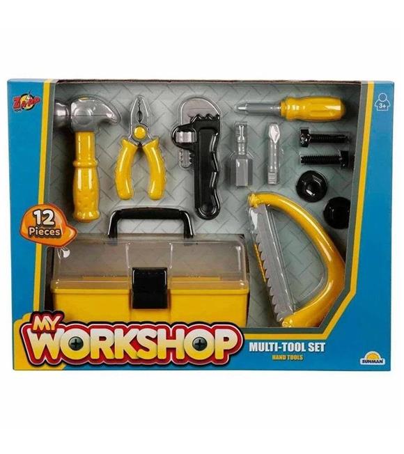 Sunman Tamir Set Çantalı Orta Kutu 12Parça Sun-s01003718 Erkek Oyuncak