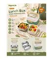 Vagonlife VGN6750 540ml 2 Katlı Yeşil Çelik Beslenme Kutusu Beslenme Çantaları