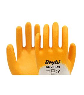 Beybi Pamuk Nitril PMK KN2 Flex 8 Beden Eldiven 12li Paket EN388 (3121X) Süpermarket
