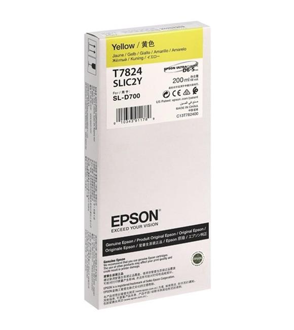 EPSON SURELAB SL-D700 YELLOW MÜREKKEP C13T78240N Mürekkepler